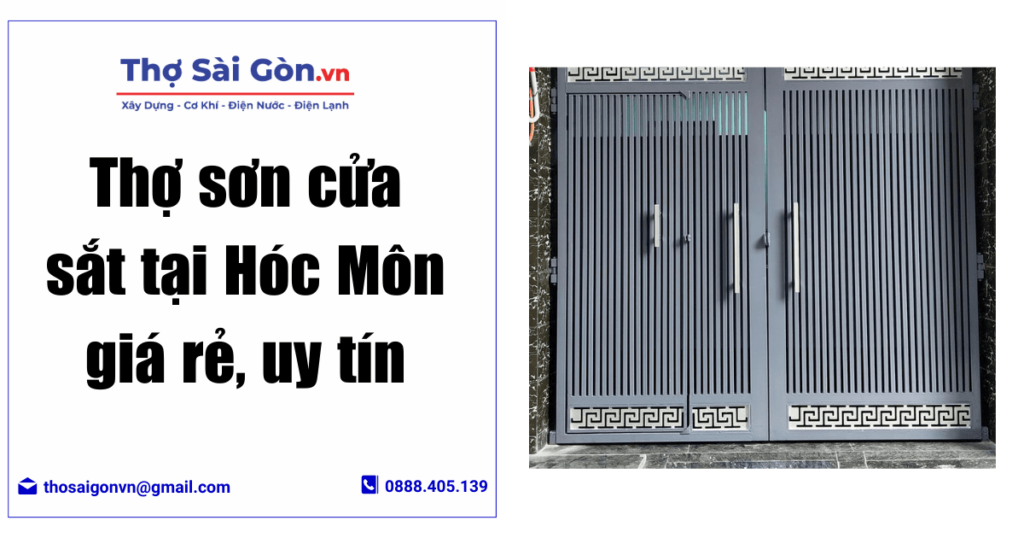 Thợ sơn cửa sắt tại Hóc Môn giá rẻ, uy tín 1 Thợ sơn cửa sắt tại Hóc Môn giá rẻ, uy tín 1