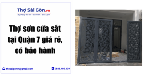 sơn cửa sắt tại Quận 7