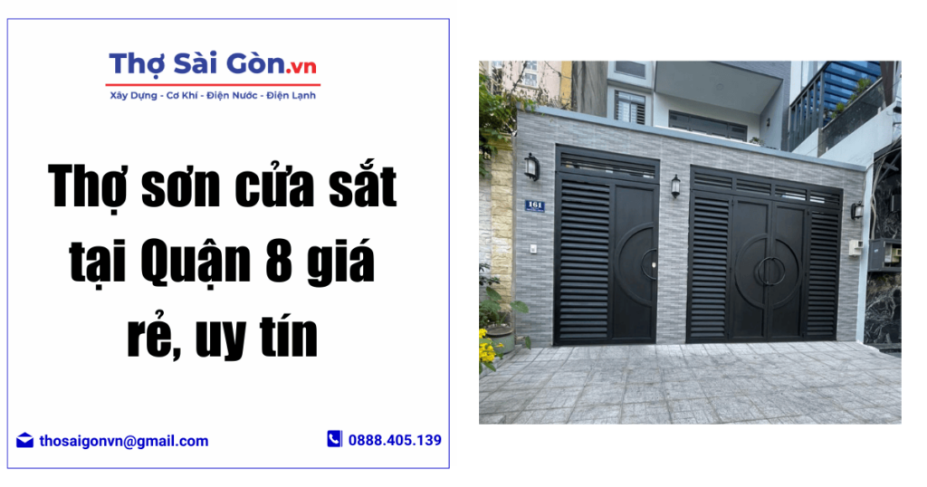 sơn cửa sắt tại Quận 8
