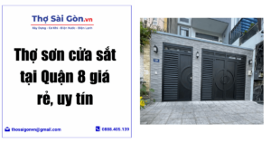 sơn cửa sắt tại Quận 8
