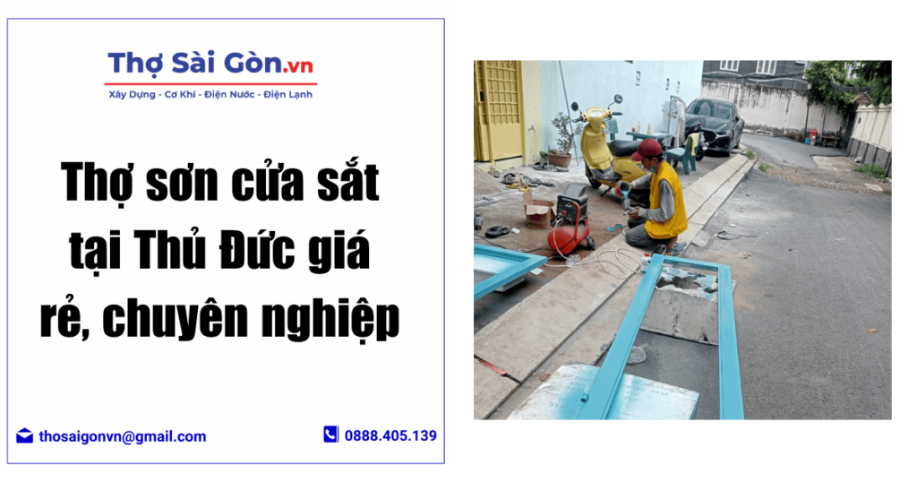 sơn cửa sắt tại Thủ Đức