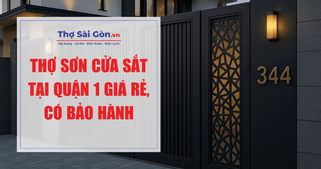 sơn cửa sắt tại quận 1