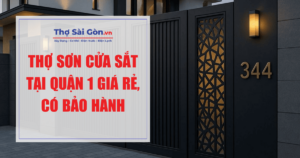 sơn cửa sắt tại quận 1