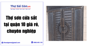 sơn cửa sắt tại quận 10
