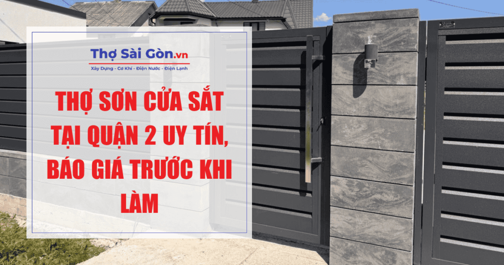 sơn cửa sắt tại quận 2