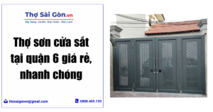 Thợ sơn cửa sắt tại quận 6
