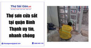 sơn cửa sắt tại quận Bình Thạnh