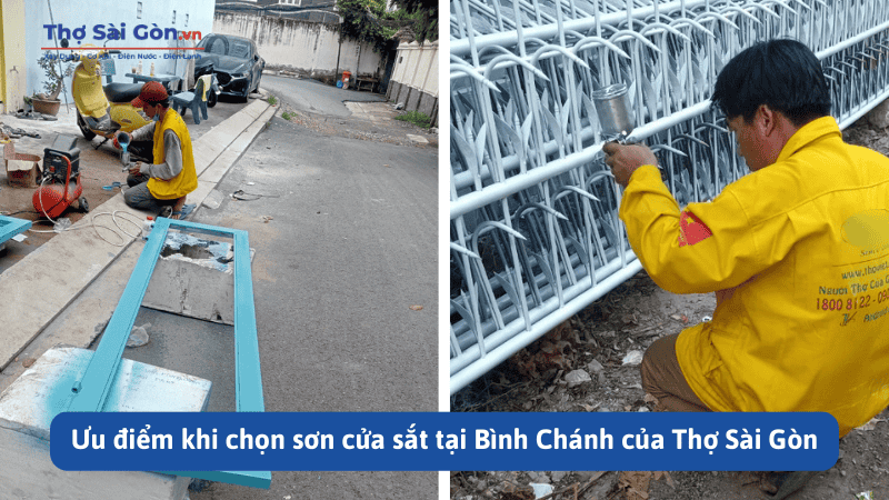 Dịch vụ sơn cửa sắt tại Bình Chánh giá rẻ, chất lượng 3 Ưu điểm khi chọn sơn cửa sắt tại Bình Chánh