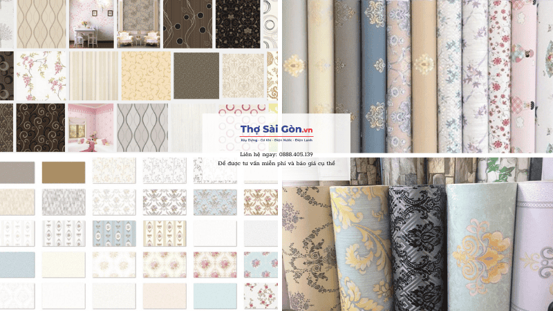 Các loại giấy dán tường phổ biến