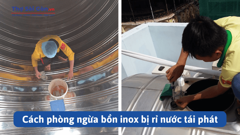 Cách phòng ngừa bồn inox bị rỉ nước tái phát