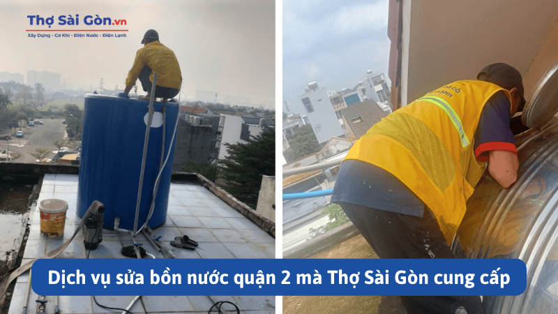 Dịch vụ sửa bồn nước quận 2