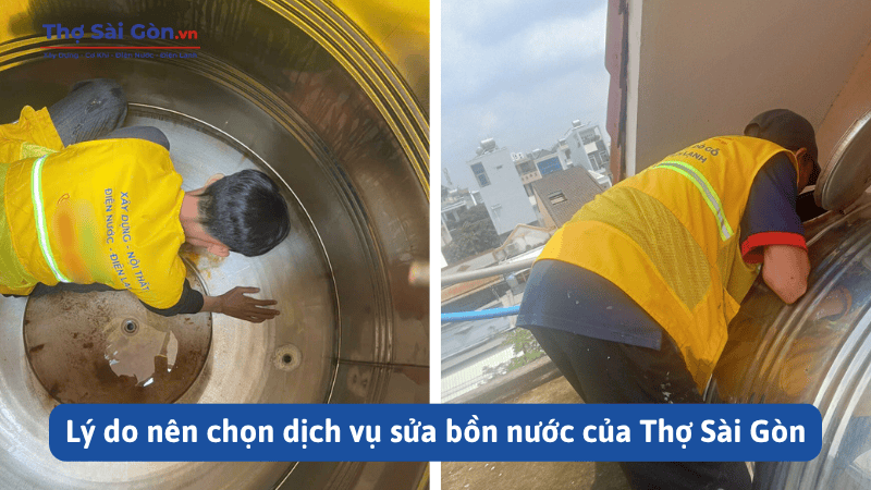 Lý do nên chọn dịch vụ sửa bồn nước của Thợ Sài Gòn