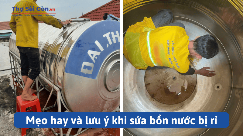 Mẹo hay và lưu ý khi sửa bồn nước bị rỉ