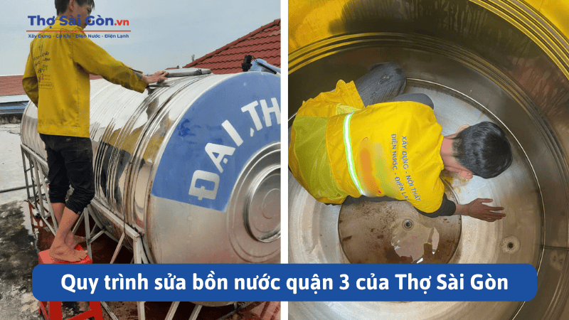 Quy trình sửa bồn nước quận 3