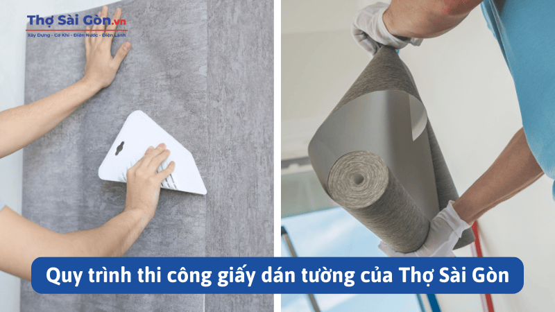 Quy trình thi công giấy dán tường