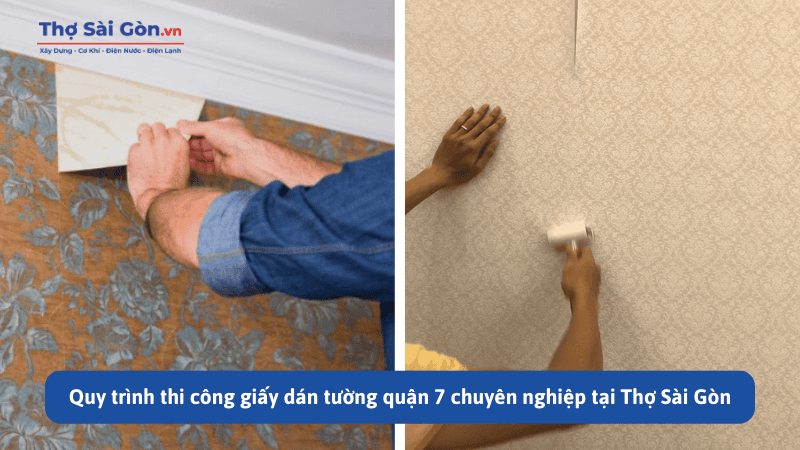 Quy trình thi công giấy dán tường quận 7