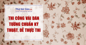 Thi công vải dán tường