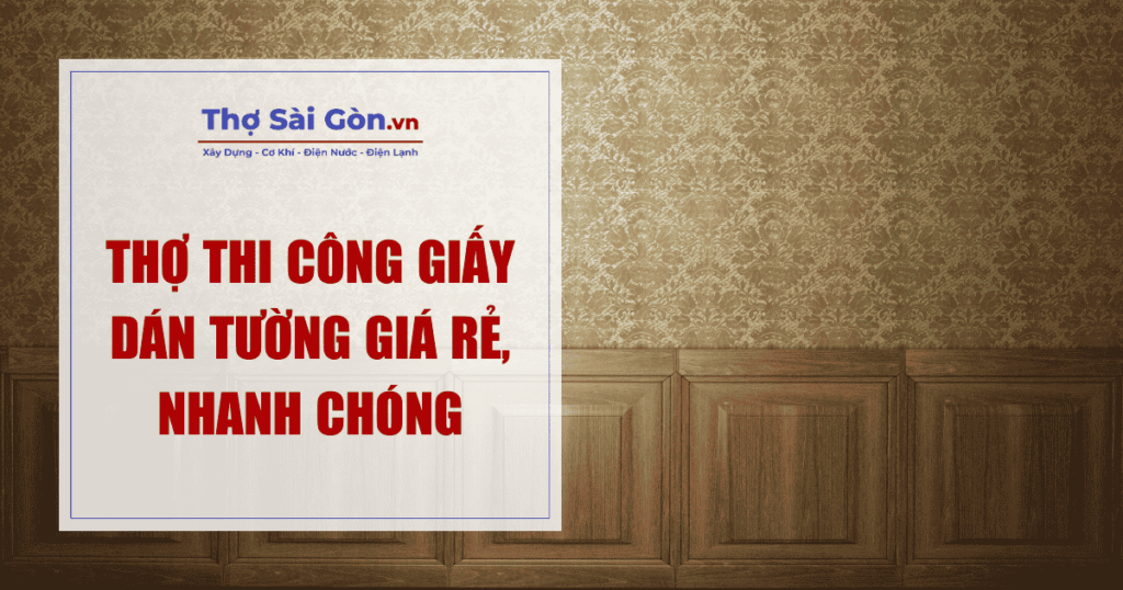 thi công giấy dán tường