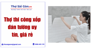 thi công xốp dán tường
