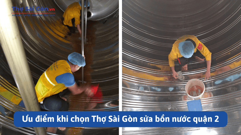 Ưu điểm khi chọn Thợ Sài Gòn sửa bồn nước quận 2