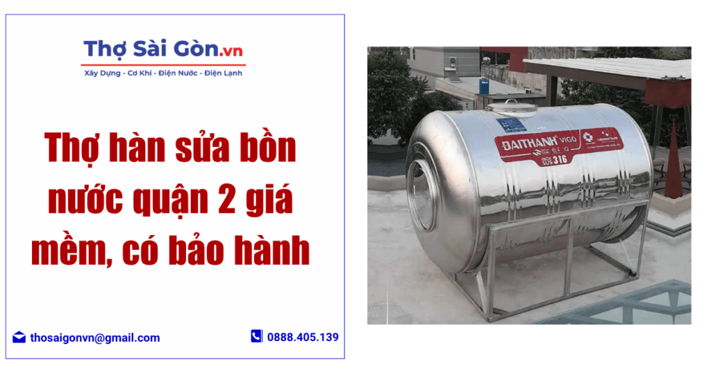 sửa bồn nước quận 2