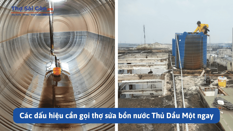 Các dấu hiệu cần gọi thợ sửa bồn nước Thủ Dầu Một ngay