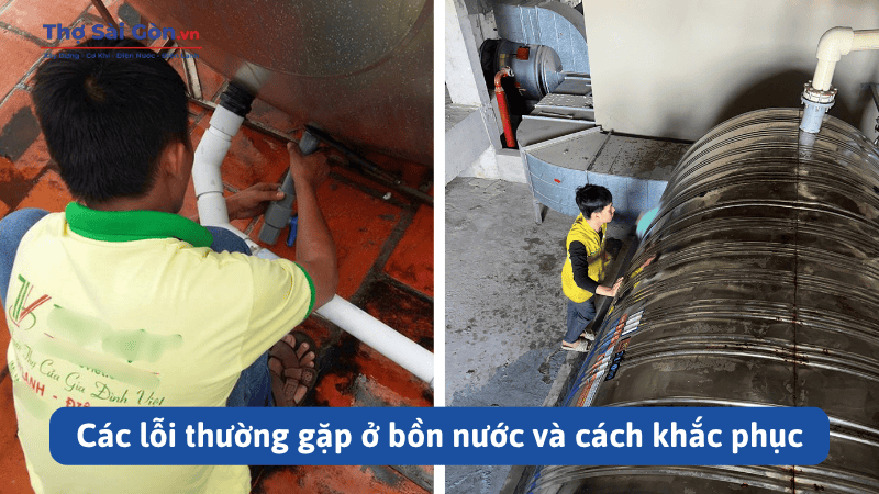Các lỗi thường gặp ở bồn nước