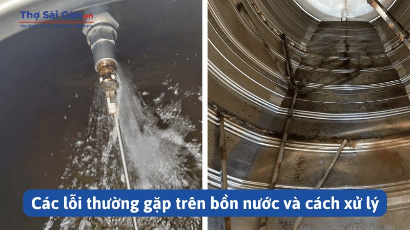 Các lỗi thường gặp trên bồn nước và cách xử lý