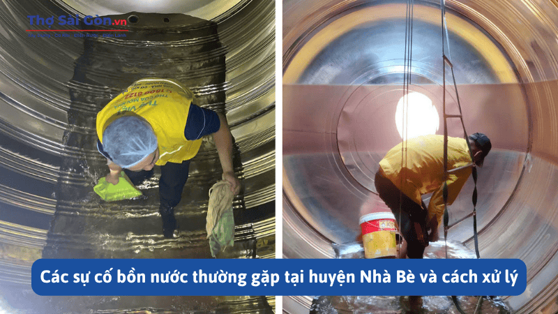 Các sự cố bồn nước thường gặp tại huyện Nhà Bè và cách xử lý