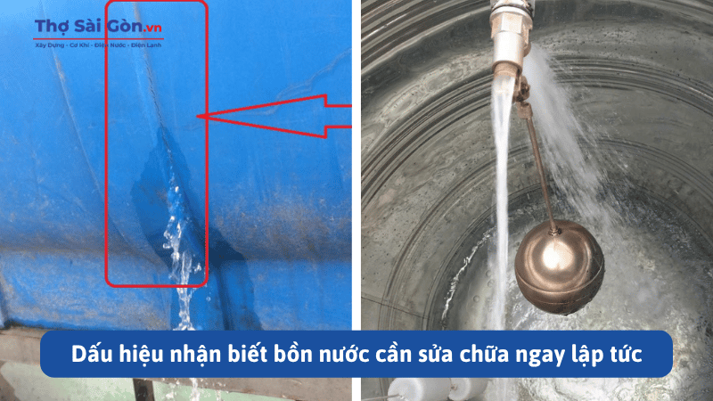 Dấu hiệu nhận biết bồn nước cần sửa chữa ngay lập tức