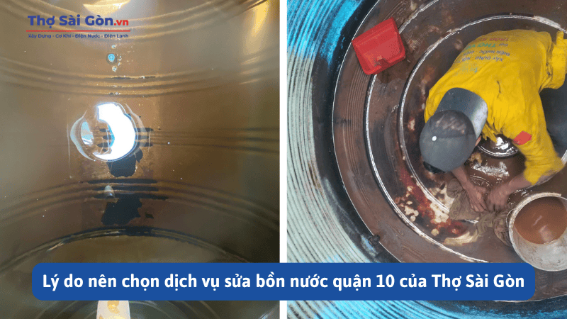 Lý do nên chọn dịch vụ sửa bồn nước quận 10