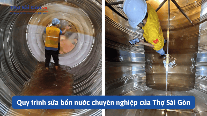 Quy trình sửa bồn nước chuyên nghiệp của Thợ Sài Gòn