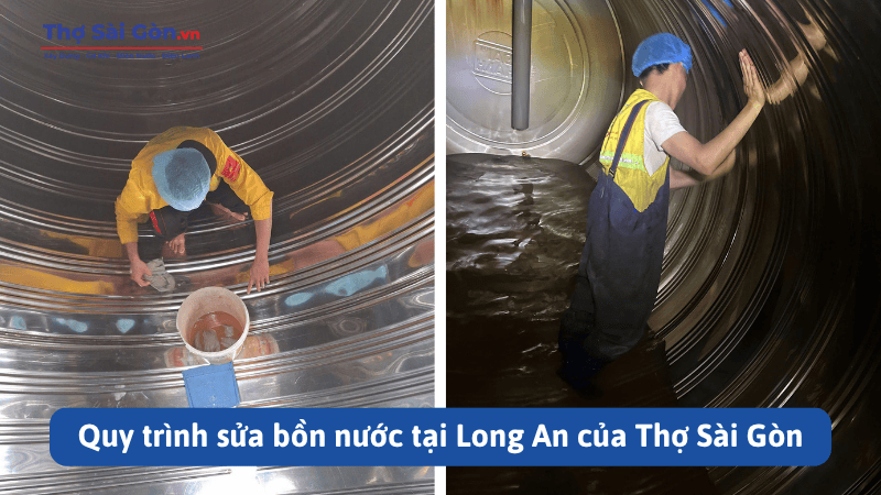 Quy trình sửa bồn nước tại Long An của Thợ Sài Gòn