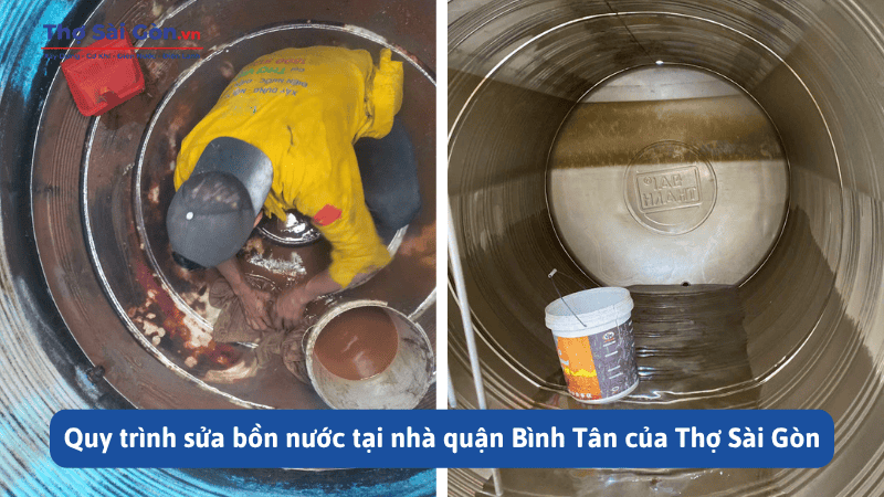 Quy trình sửa bồn nước tại nhà quận Bình Tân