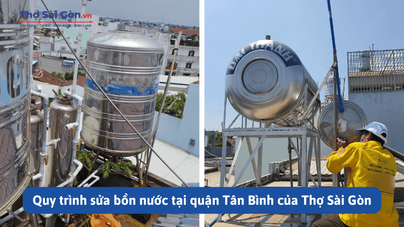 Quy trình sửa bồn nước tại quận Tân Bình