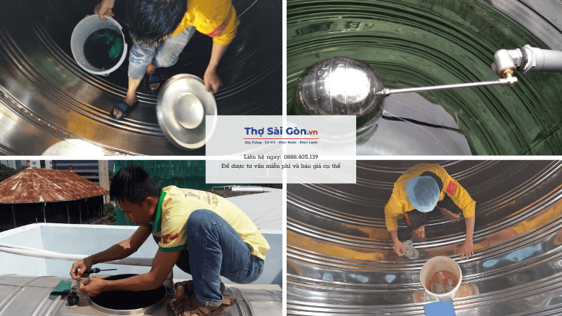 Quy trình thi công sửa bồn nước Bình Dương