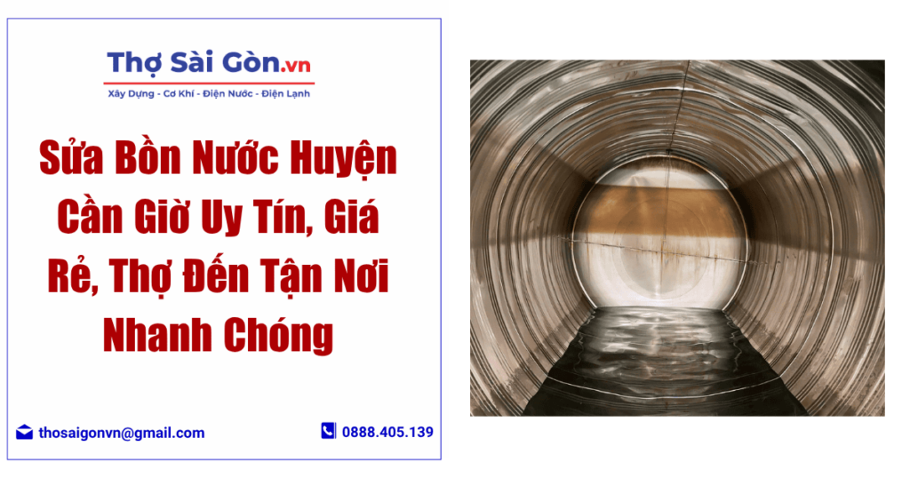 Sửa Bồn Nước Huyện Cần Giờ – Uy Tín, Giá Rẻ, Thợ Đến Tận Nơi Nhanh Chóng 1 Sửa Bồn Nước Huyện Cần Giờ