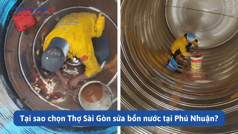 Tại sao chọn Thợ Sài Gòn sửa bồn nước tại Phú Nhuận?