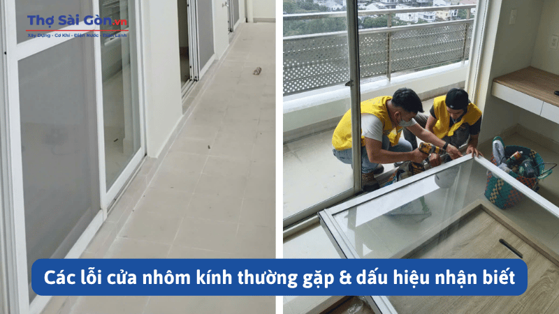 Các lỗi cửa nhôm kính thường gặp & dấu hiệu nhận biết