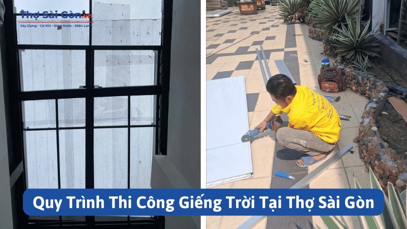 Quy Trình Thi Công Giếng Trời Tại Thợ Sài Gòn