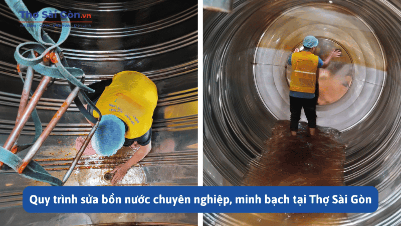 Quy trình sửa bồn nước