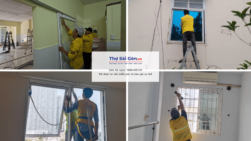 Tại sao nên chọn Thợ Sài Gòn sửa cửa nhôm kính Quận 1?