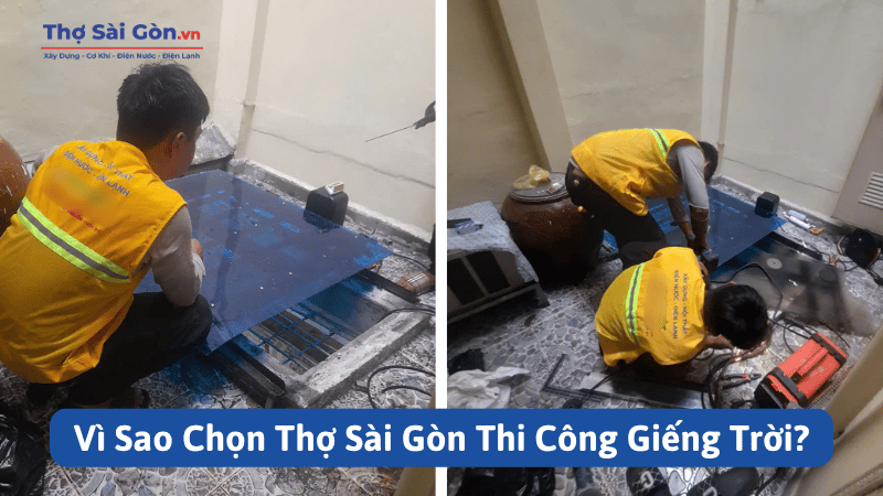 Vì Sao Chọn Thợ Sài Gòn Thi Công Giếng Trời?