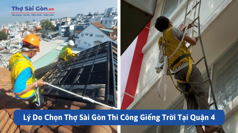 Thi Công Giếng Trời Tại Quận 4, Báo Giá Rõ Ràng, Có Bảo Hành 4 Lý Do Chọn Thợ Sài Gòn Thi Công Giếng Trời Tại Quận 4