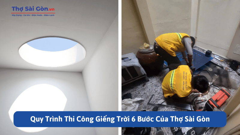 Quy Trình Thi Công Giếng Trời