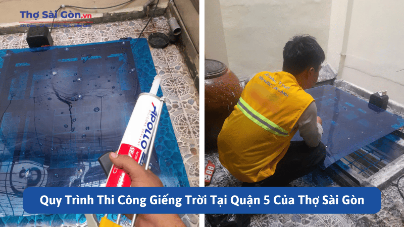 Quy Trình Thi Công Giếng Trời Tại Quận 5 Của Thợ Sài Gòn