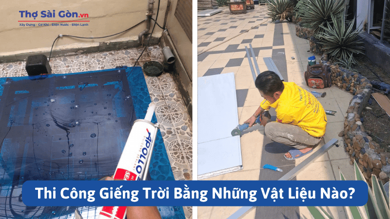 Thi Công Giếng Trời Tại Thủ Đức Uy Tín, Thiết Kế Đẹp, Báo Giá Rõ Ràng 3 Thi Công Giếng Trời Bằng Những Vật Liệu Nào?