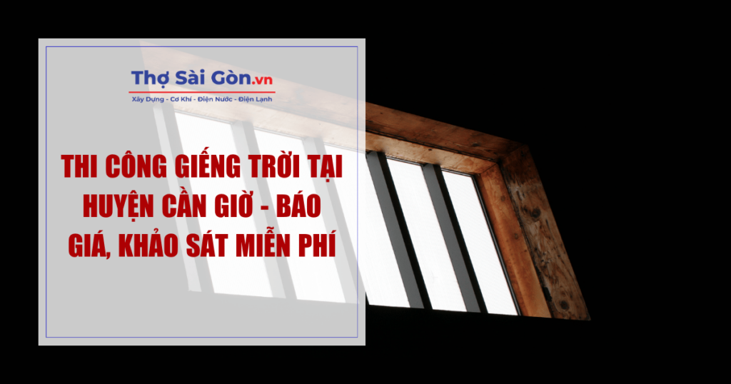Thi Công Giếng Trời Tại Huyện Cần Giờ