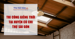 Thi Công Giếng Trời Tại Huyện Củ Chi