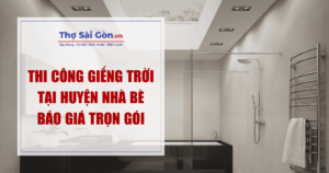 Thi Công Giếng Trời Tại Huyện Nhà Bè